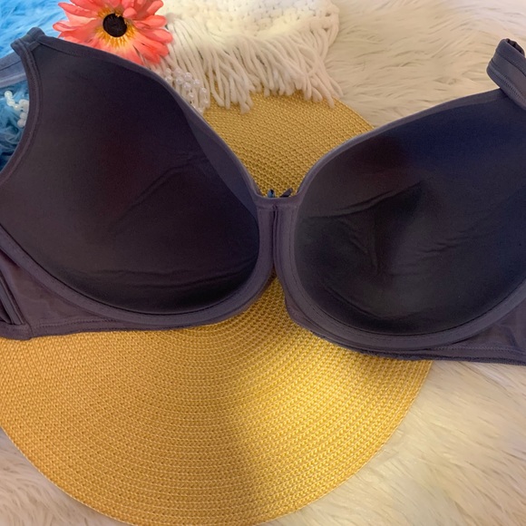 Lane Bryant Cacique Cadet Blue Underwire Sports Bra 50B - Picture 6 of 6